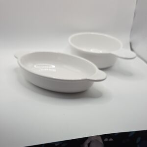 Corningware Classic White Oval and Round Dishes